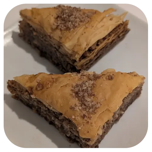 6 Baklavas à l'érable