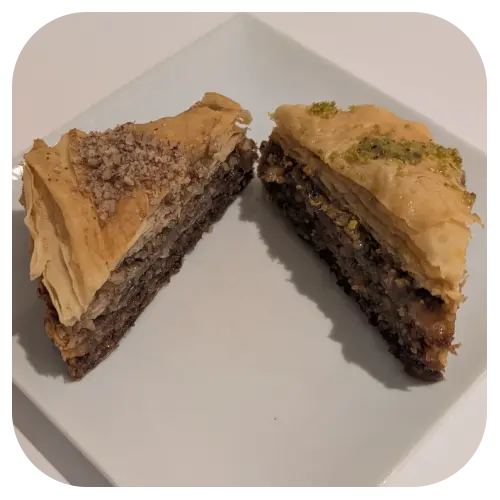 6 Baklavas - Aux choix (Traditionnel, Traditionnel, Traditionnel, Traditionnel, Traditionnel, Traditionnel)