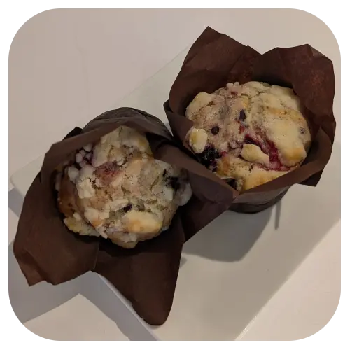6 Mixed Berries Muffins