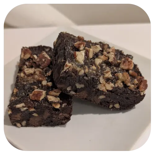 6 Pecans-Salted Caramel Brownies